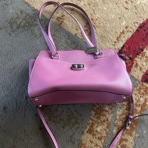 Coach Pink/Purple Leather Bag